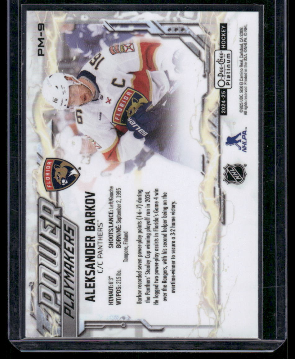 2024-25 O-Pee-Chee Platinum #PM-9 Aleksander Barkov Power Playmakers