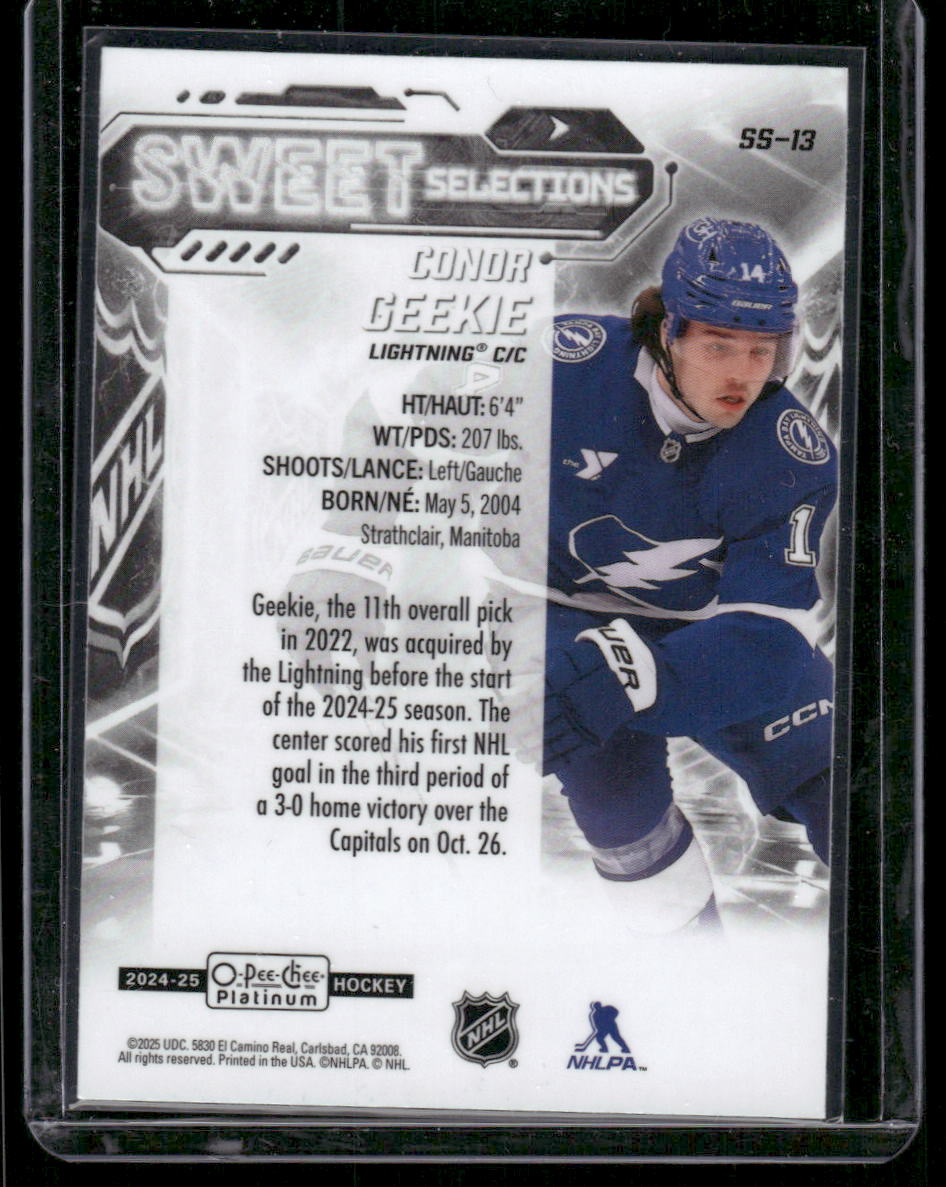 2024-25 O-Pee-Chee Platinum #SS-13 Conor Geekie Sweet Selections
