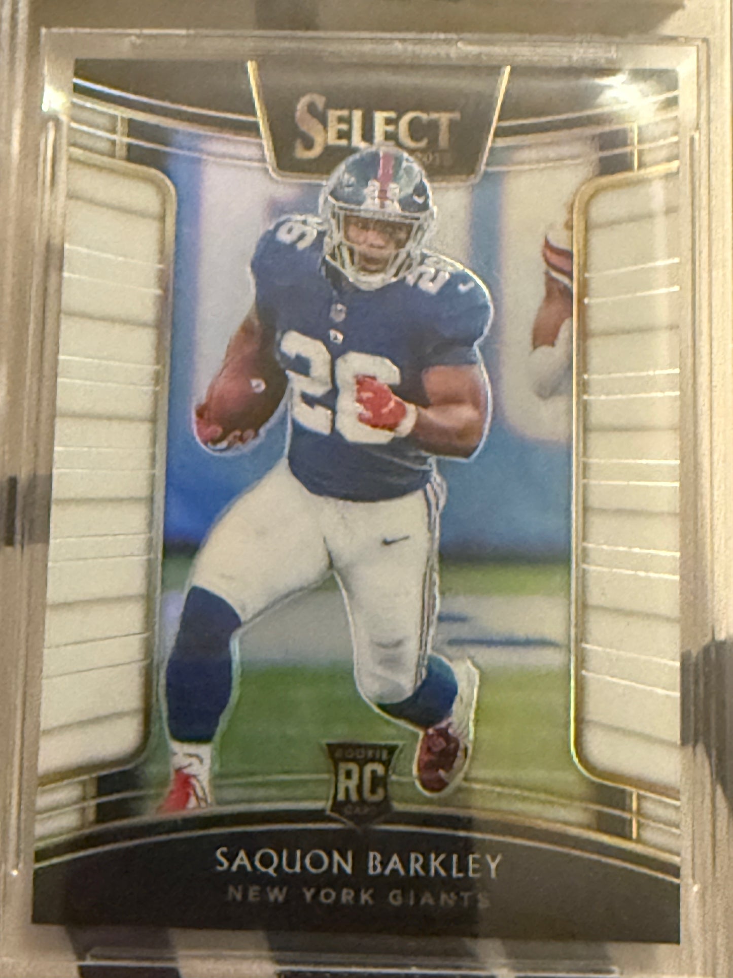 2018 Select White Prizm #17 Saquon Barkley Giants RC 70/75 Gem Mint BGS 9.5