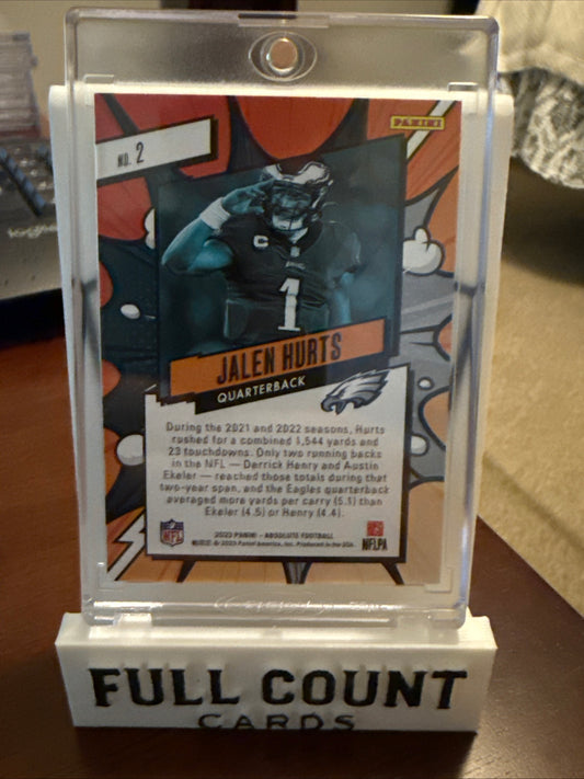 2023 Panini Absolute Explosive Jalen Hurts SSP Case Hit #2 Eagles 🔥