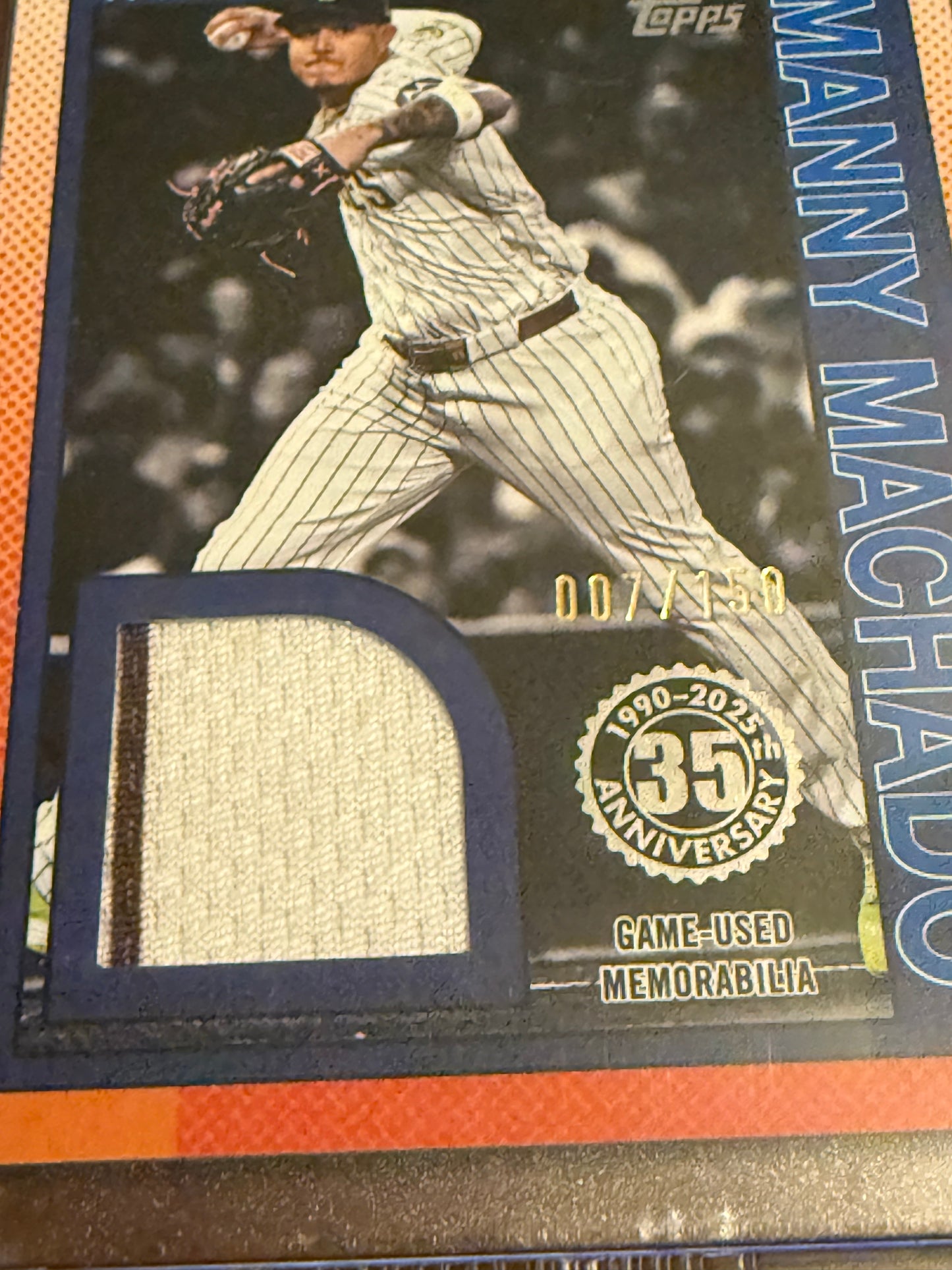 2025 Topps All-Star Relic Manny Machado 007/150 Blue #90ASR-MM Padres 🔥