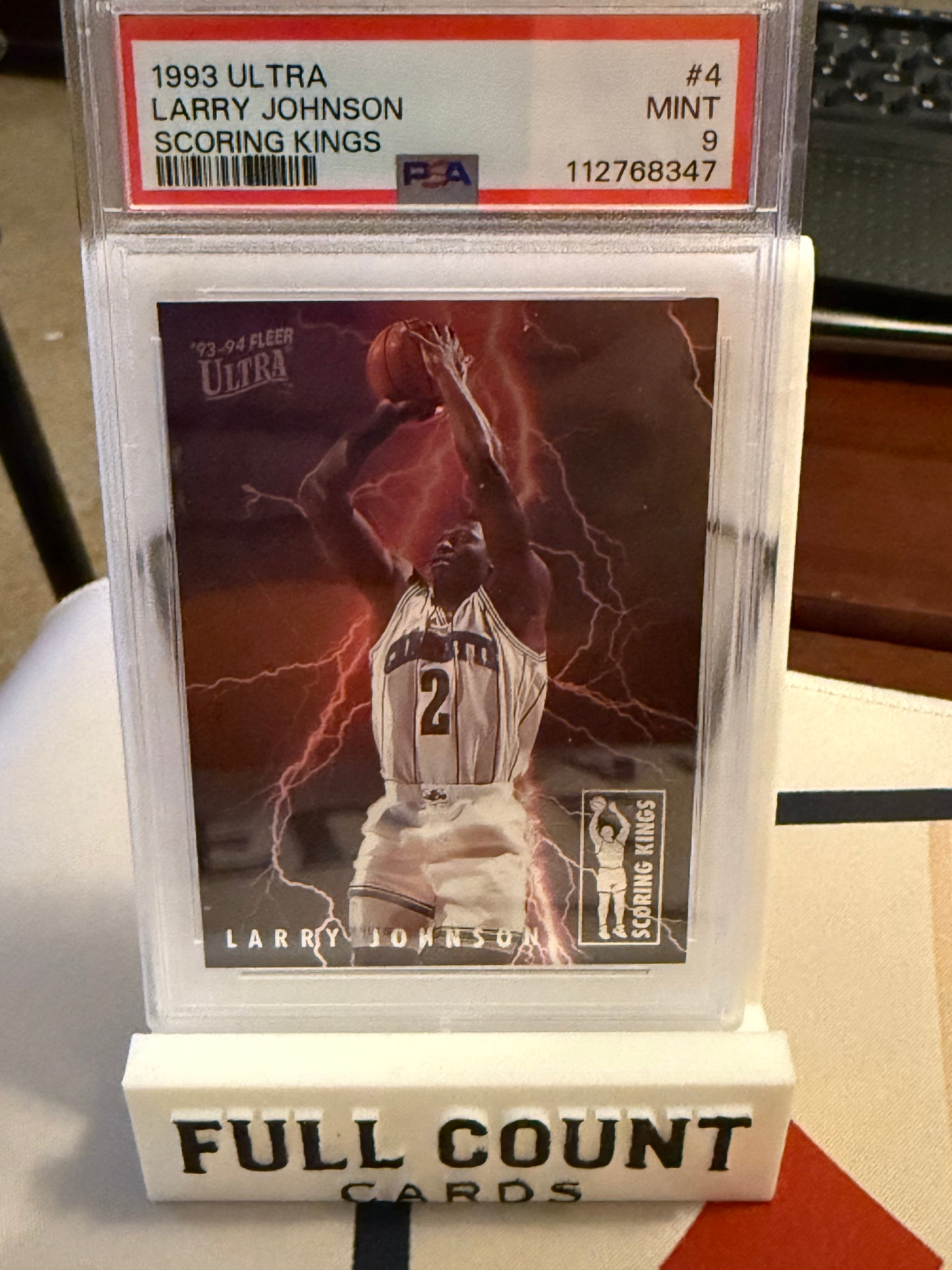 1993 Ultra Larry Johnson Scoring Kings #4 Gem Mint 9