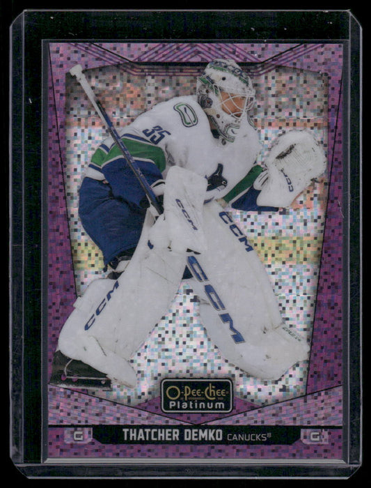 2024-25 O-Pee-Chee Platinum #166 Thatcher Demko Violet Pixels