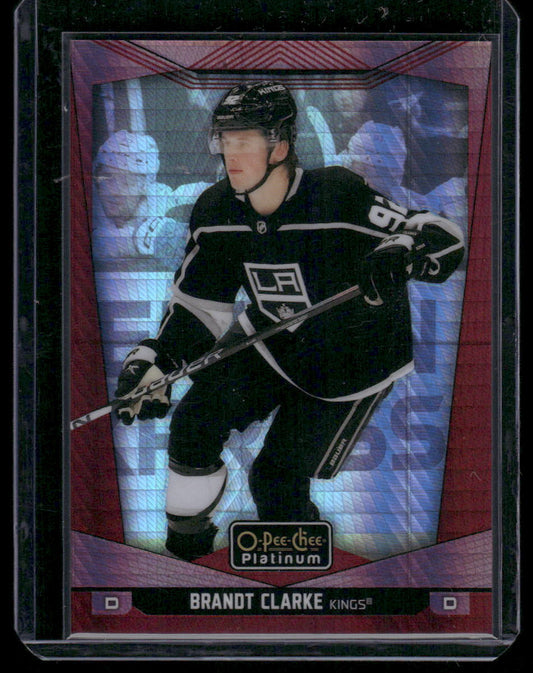 2024-25 O-Pee-Chee Platinum #75 Brandt Clarke Red Prism