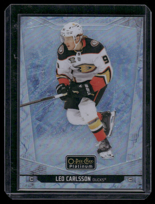 2024-25 O-Pee-Chee Platinum #138 Leo Carlsson Arctic Freeze