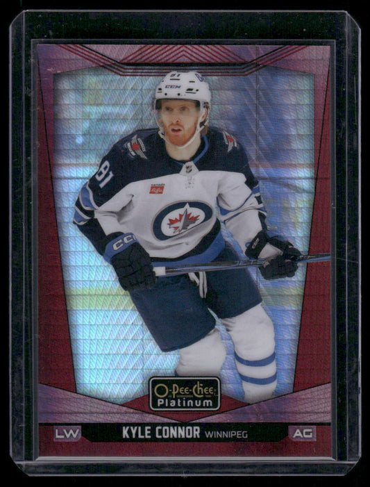 2024-25 O-Pee-Chee Platinum #36 Kyle Connor Red Prism