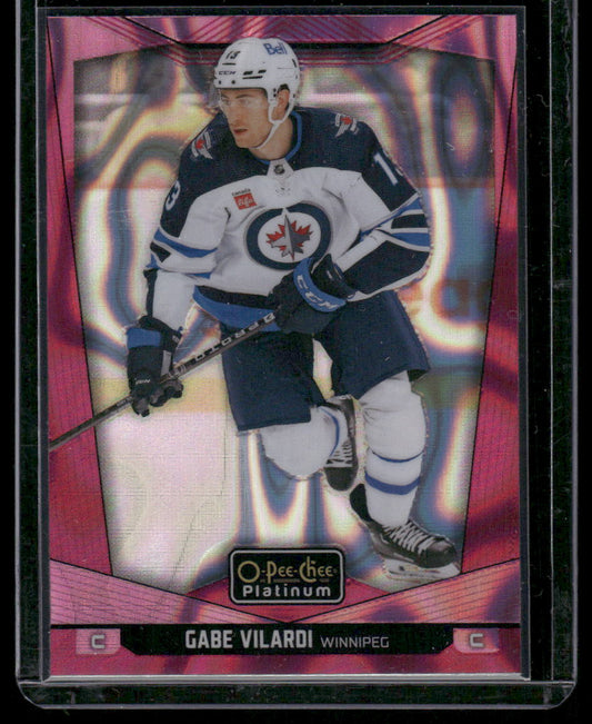 2024-25 O-Pee-Chee Platinum #133 Gabe Vilardi Pink Magma