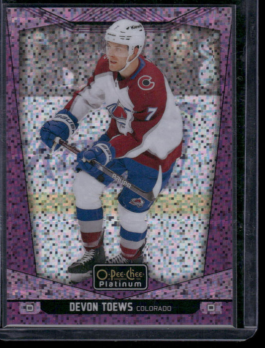 2024-25 O-Pee-Chee Platinum #162 Devon Toews Violet Pixels #/299
