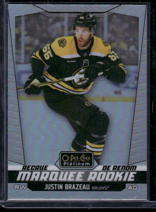 2024-25 O-Pee-Chee Platinum #217 Justin Brazeau Rainbow