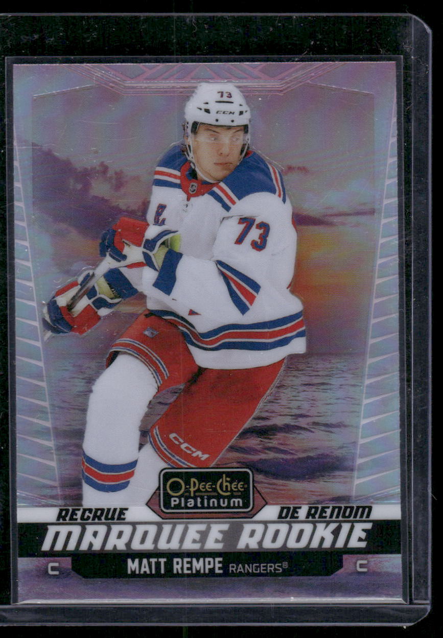 2024-25 O-Pee-Chee Platinum #244 Matt Rempe Sunset