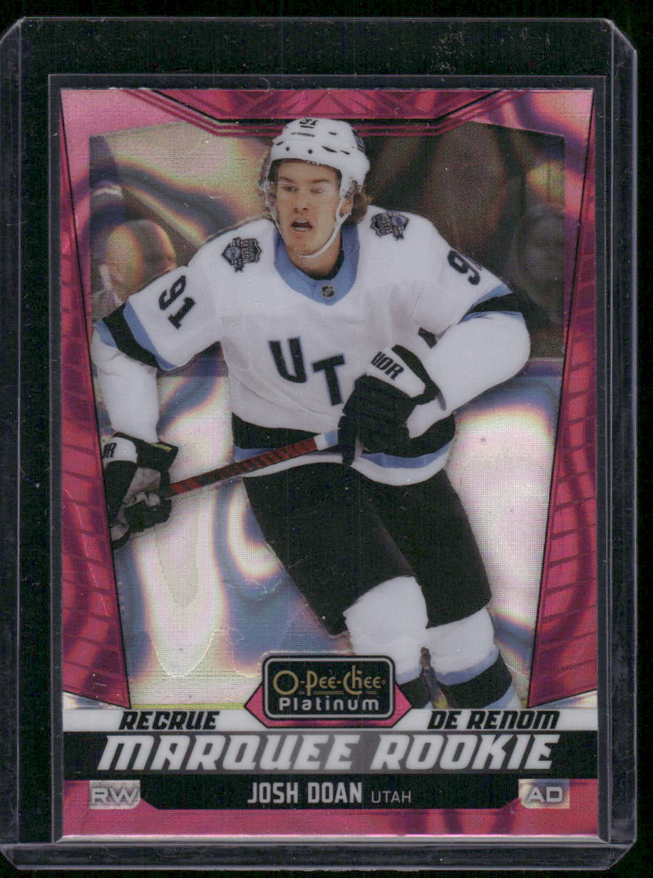 2024-25 O-Pee-Chee Platinum #254 Josh Doan Pink Magma