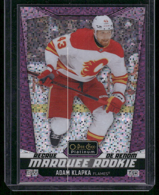 2024-25 O-Pee-Chee Platinum #218 Adam Klapka Violet Pixels