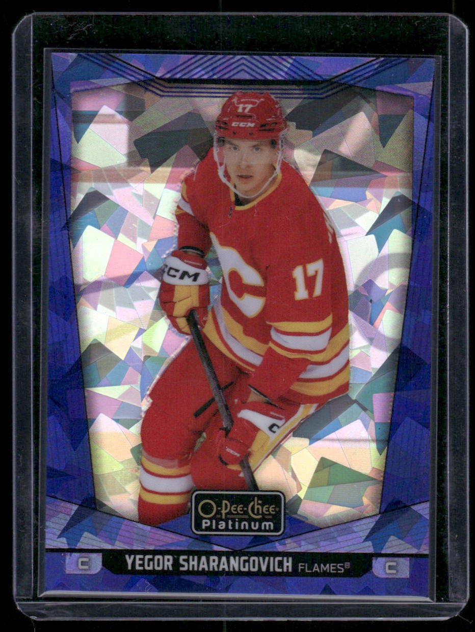 2024-25 O-Pee-Chee Platinum #74 Yegor Sharangovich Blue Fragments