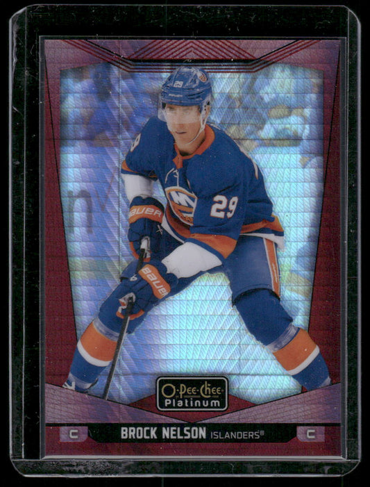 2024-25 O-Pee-Chee Platinum #34 Brock Nelson Red Prism