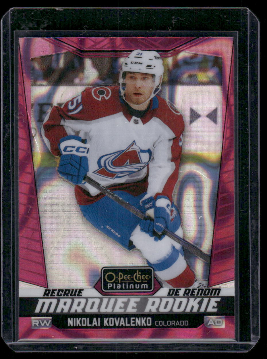 2024-25 O-Pee-Chee Platinum #227 Nikolai Kovalenko Pink Magma