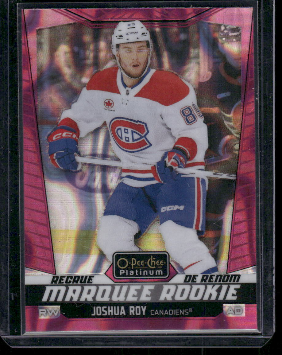 2024-25 O-Pee-Chee Platinum #208 Joshua Roy Pink Magma