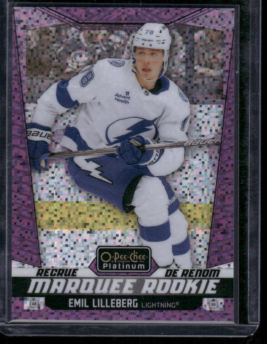 2024-25 O-Pee-Chee Platinum #256 Emil Lilleberg Violet Pixels
