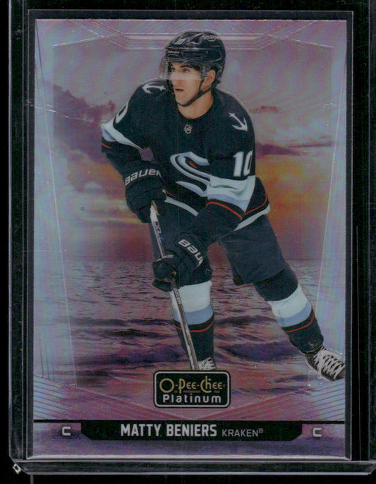 2024-25 O-Pee-Chee Platinum #139 Matty Beniers Sunset