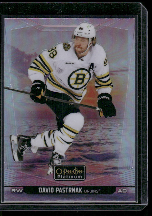 2024-25 O-Pee-Chee Platinum #183 David Pastrnak Sunset
