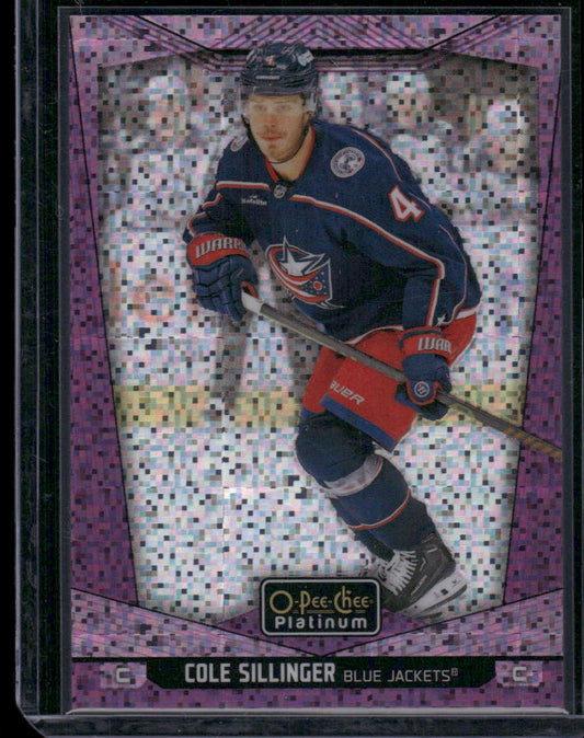2024-25 O-Pee-Chee Platinum #172 Cole Sillinger Violet Pixels
