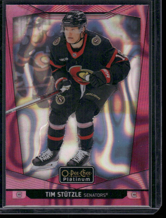 2024-25 O-Pee-Chee Platinum #195 Tim Stutzle Pink Magma