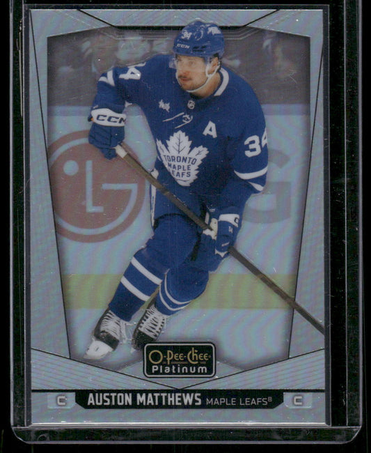 2024-25 O-Pee-Chee Platinum #193 Auston Matthews Rainbow