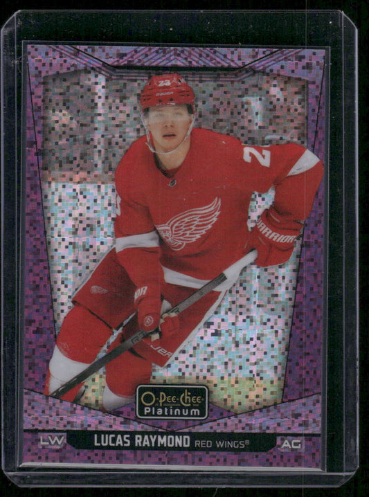 2024-25 O-Pee-Chee Platinum #46 Lucas Raymond Violet Pixels