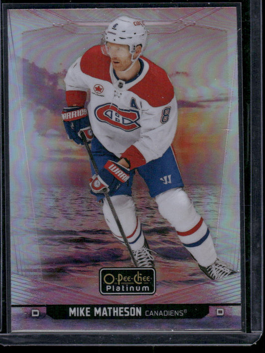 2024-25 O-Pee-Chee Platinum #173 Mike Matheson Sunset