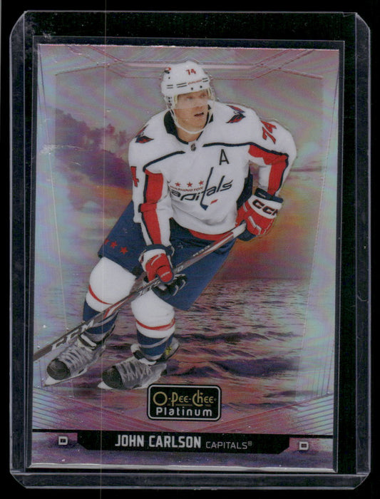 2024-25 O-Pee-Chee Platinum #153 John Carlson Sunset