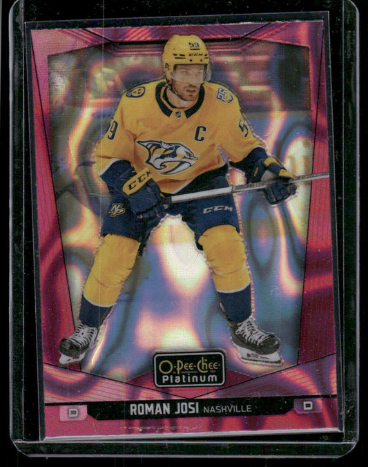 2024-25 O-Pee-Chee Platinum #154 Roman Josi Pink Magma