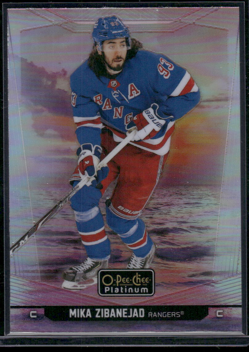 2024-25 O-Pee-Chee Platinum #156 Mika Zibanejad Sunset