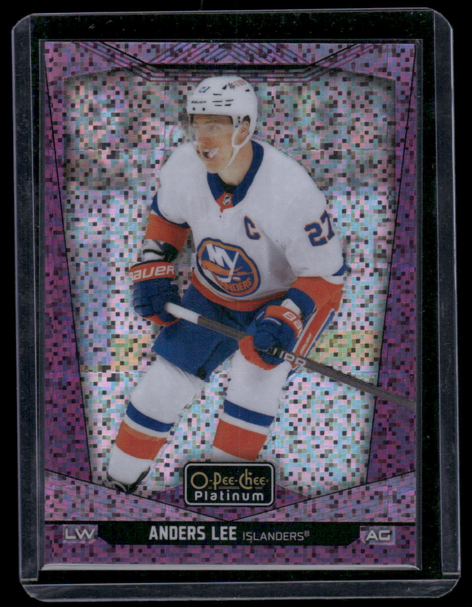 2024-25 O-Pee-Chee Platinum #47 Anders Lee Violet Pixels
