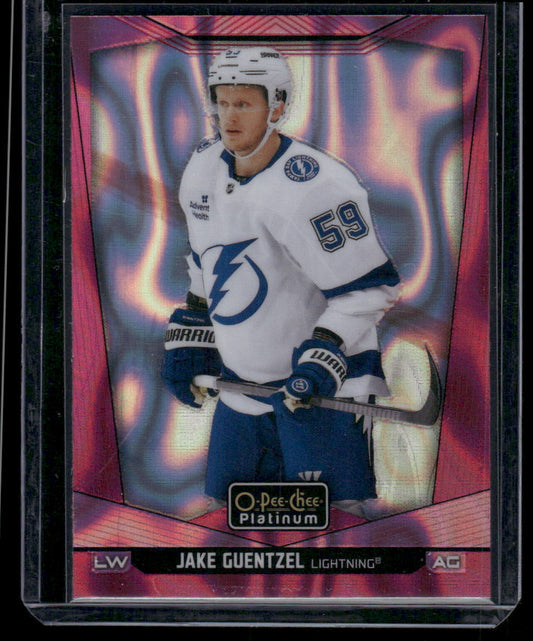 2024-25 O-Pee-Chee Platinum #88 Jake Guentzel Pink Magma