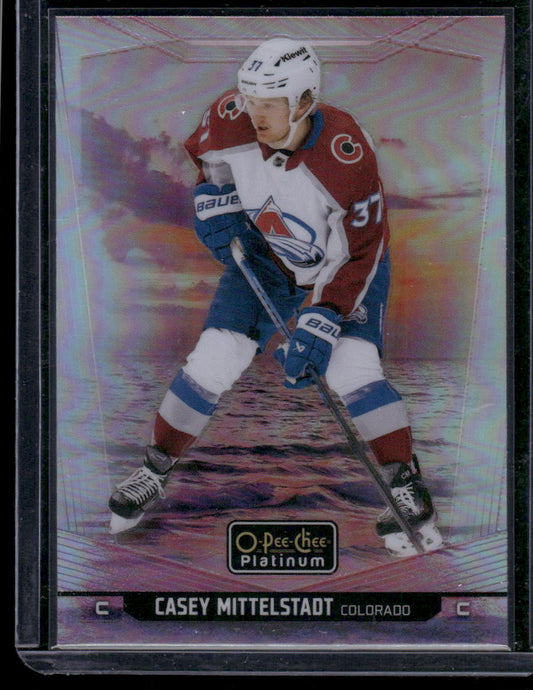 2024-25 O-Pee-Chee Platinum #136 Casey Mittelstadt Sunset