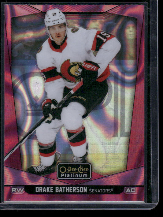2024-25 O-Pee-Chee Platinum #137 Drake Batherson Pink Magma