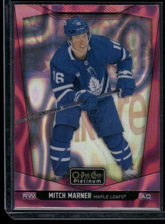 2024-25 O-Pee-Chee Platinum #31 Mitch Marner Pink Magma