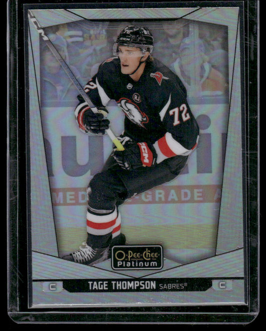 2024-25 O-Pee-Chee Platinum #4 Tage Thompson Rainbow