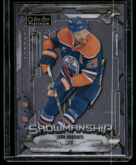 2024-25 O-Pee-Chee Platinum #S-15 Leon Draisaitl Showmanship