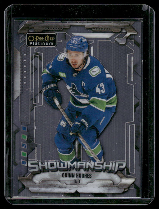2024-25 O-Pee-Chee Platinum #S-9 Quinn Hughes Showmanship