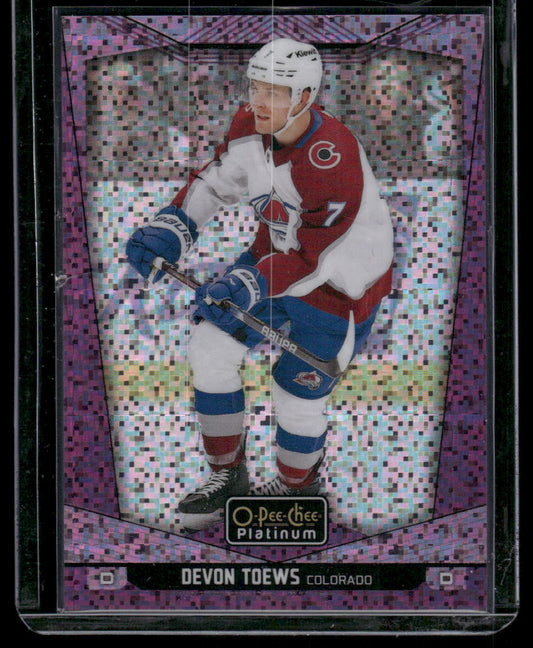 2024-25 O-Pee-Chee Platinum #162 Devon Toews Violet Pixels
