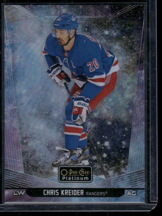 2024-25 O-Pee-Chee Platinum #123 Chris Kreider Cosmic #/65