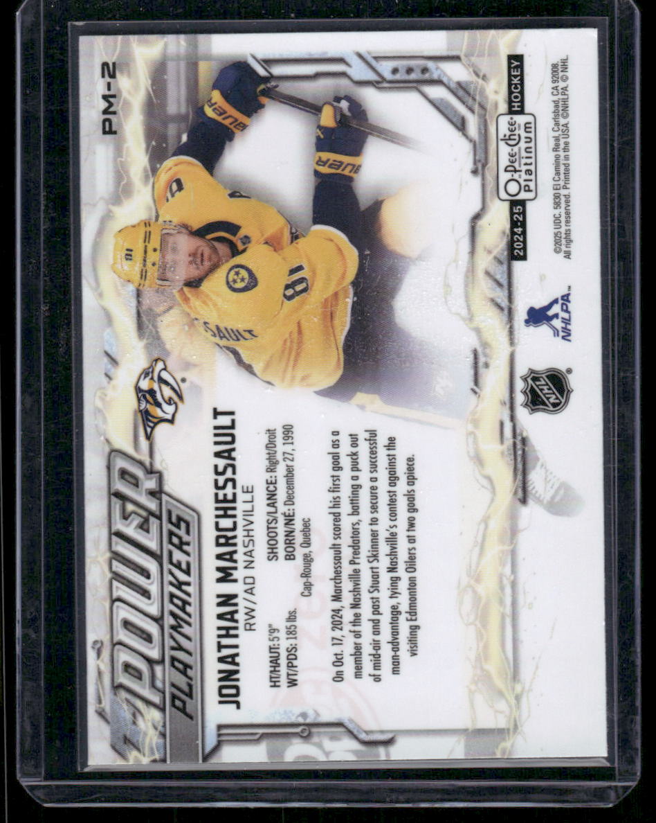 2024-25 O-Pee-Chee Platinum #PM-2 Jonathan Marchessault Power Playmakers