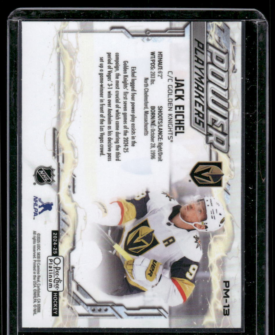 2024-25 O-Pee-Chee Platinum #PM-13 Jack Eichel Power Playmakers