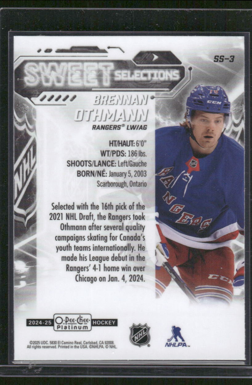 2024-25 O-Pee-Chee Platinum #SS-3 Brennan Othmann Sweet Selections
