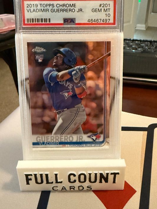 2019 Topps Chrome #201 Vladimir Guerrero Jr. RC PSA 10 Toronto Blue Jays