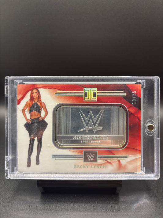 2023 Panini Impeccable WWE - WWE Logo Silver - Becky Lynch - BAR-BLN 13/35