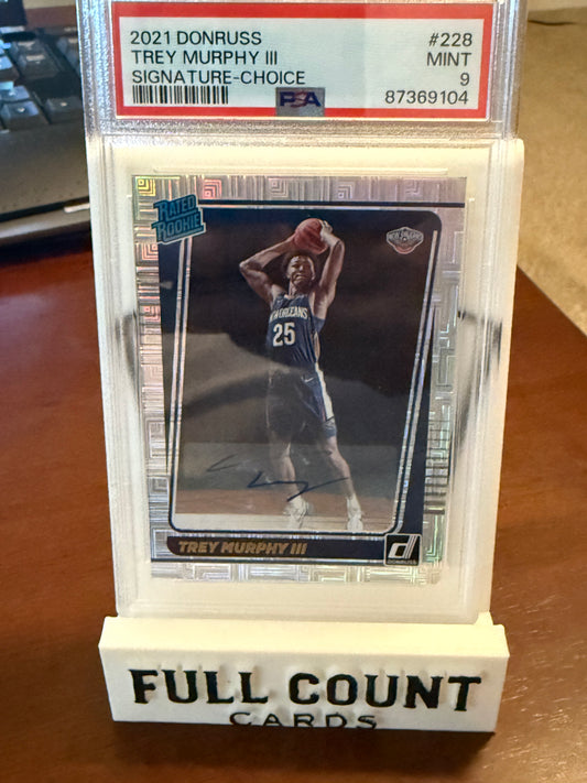 2021-22 Panini Donruss - Rated Rookie Trey Murphy III #228 Choice Signatures PSA 9